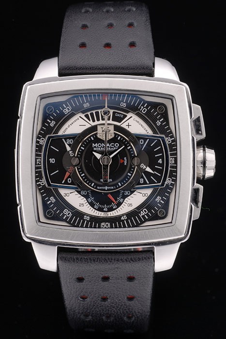Cinturino Replica Panerai Luminor GMT Svizzero Uomo Orologi quadrante nero 44 millimetri in pelle marrone SPLG001